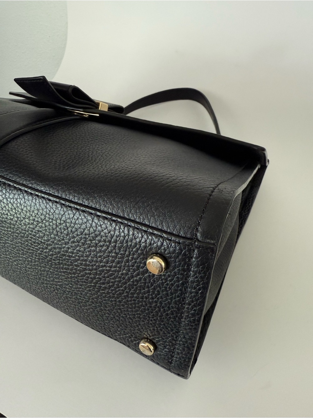 Kate Spade Black Leather Top-Handle Satchel - Picture 7 of 16